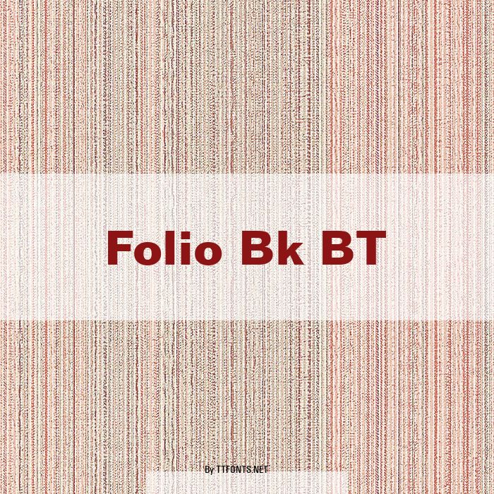 Folio Bk BT example